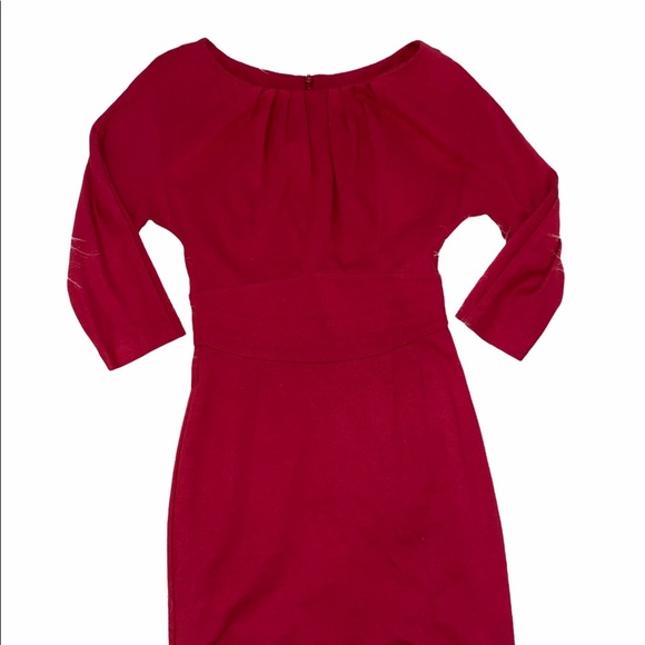 Trina Turk cranberry red dress size 4 - Picture 4 of 6
